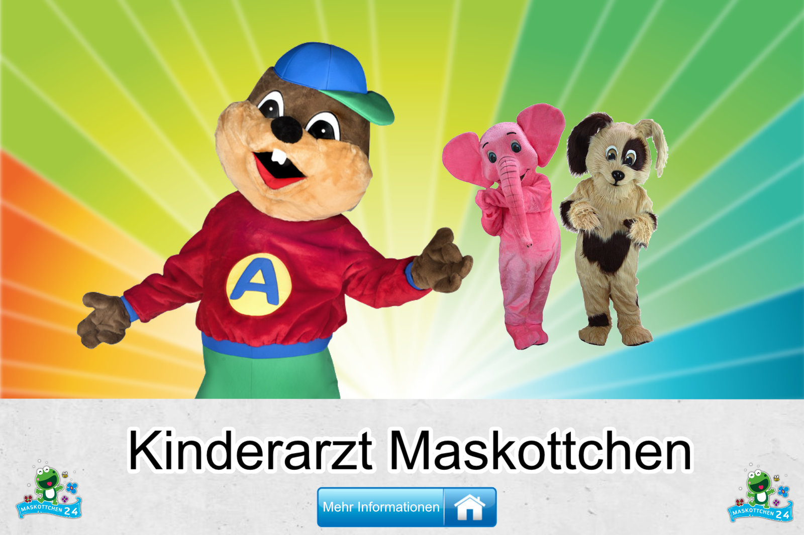 Kinderarzt Kostüme Maskottchen Herstellung Firma günstig kaufen