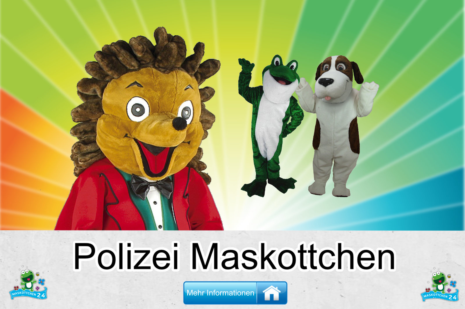 Polizei Kostüme Maskottchen Herstellung Firma günstig kaufen