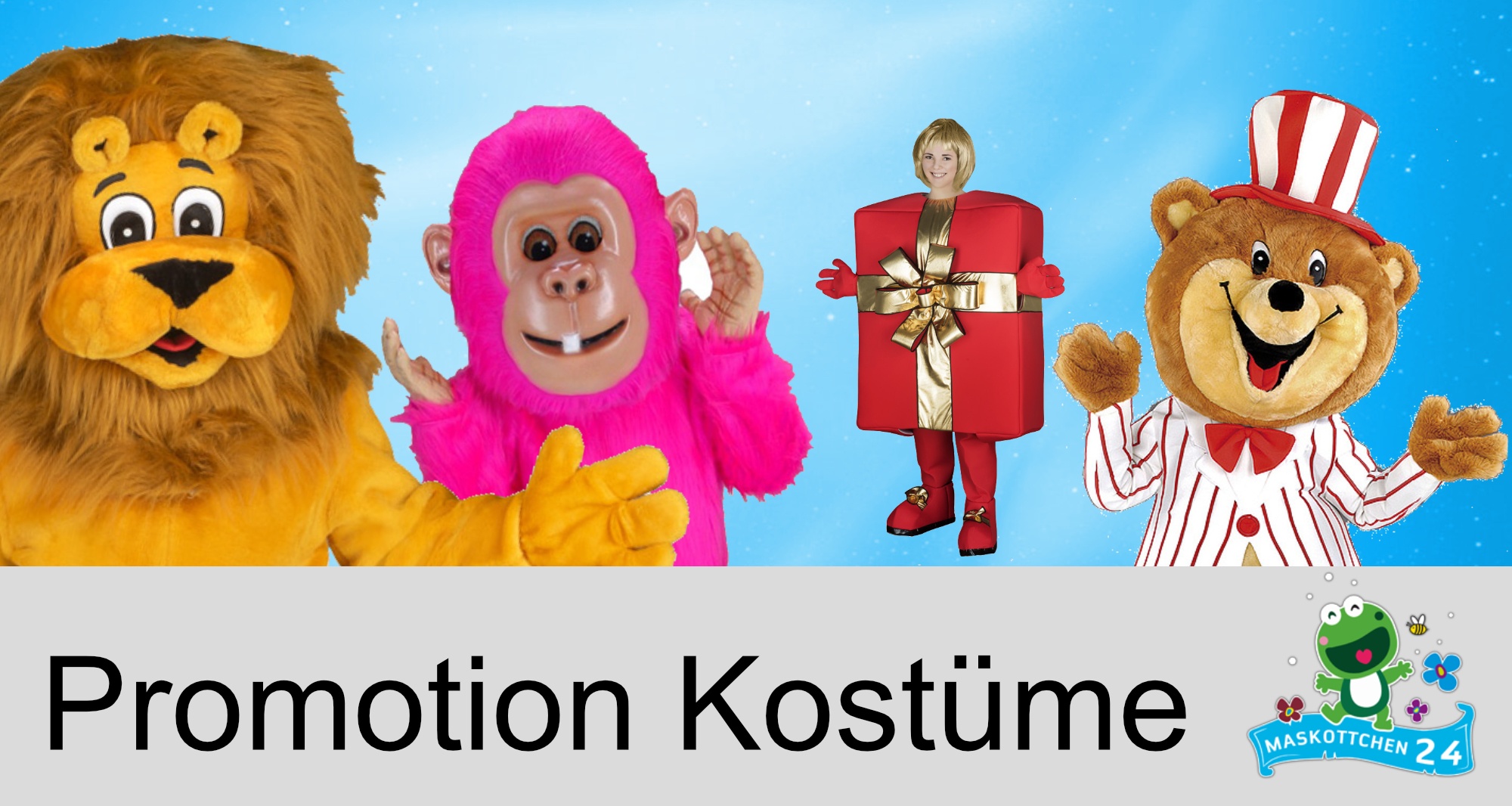 Promotion Kostüme Produktion Maskottchen