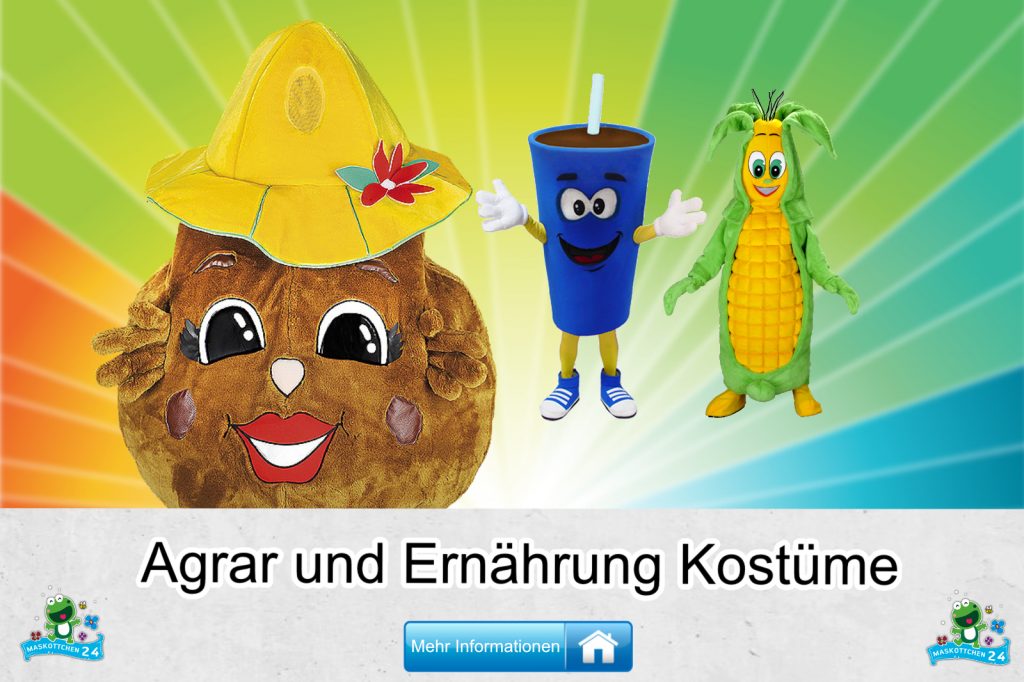 Agrar Ernährung Kostüme Maskottchen Karneval Produktion Firma Bau