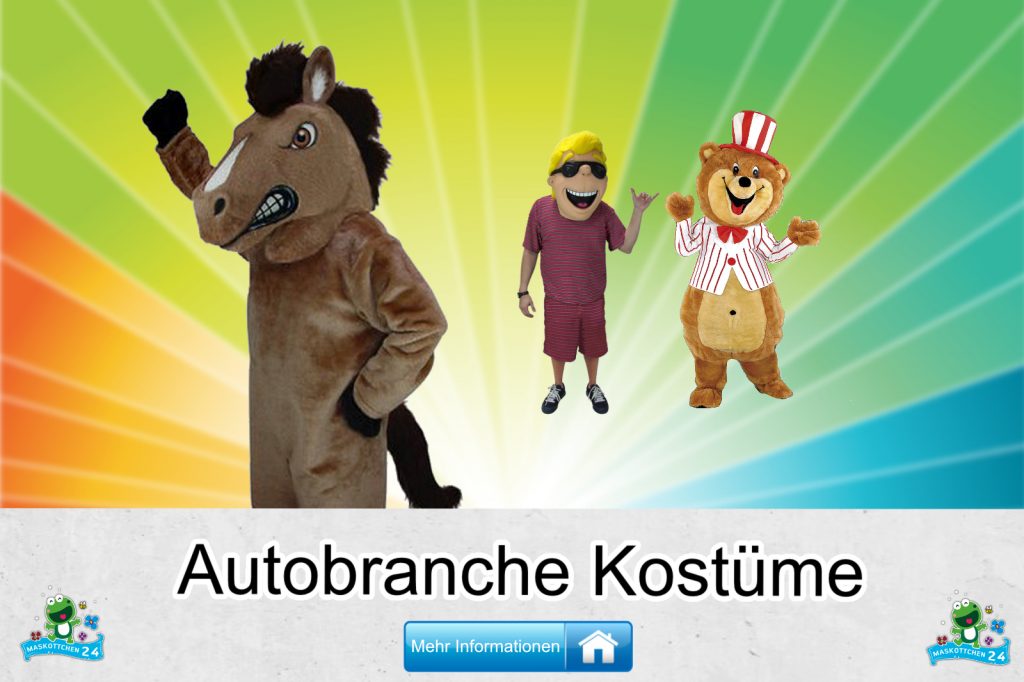 Autobranche Kostüme Maskottchen Karneval Produktion Firma Bau