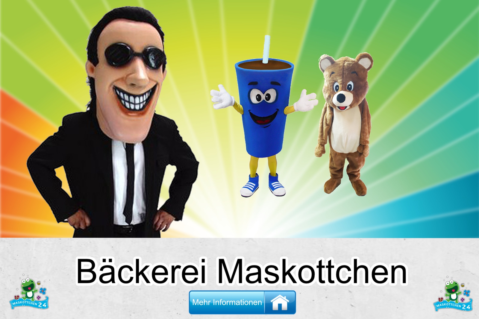 Bäckerei Kostüme Maskottchen Karneval Produktion Firma Bau