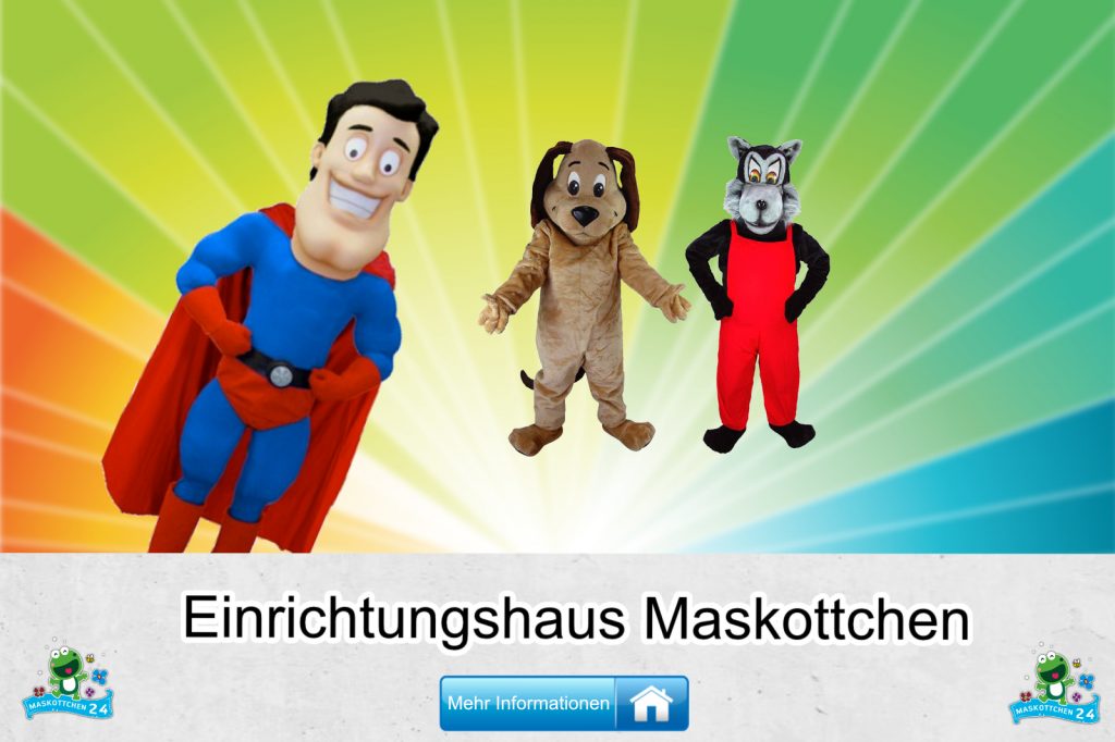 Einrichtungshaus Kostüme Maskottchen Karneval Produktion Firma Bau