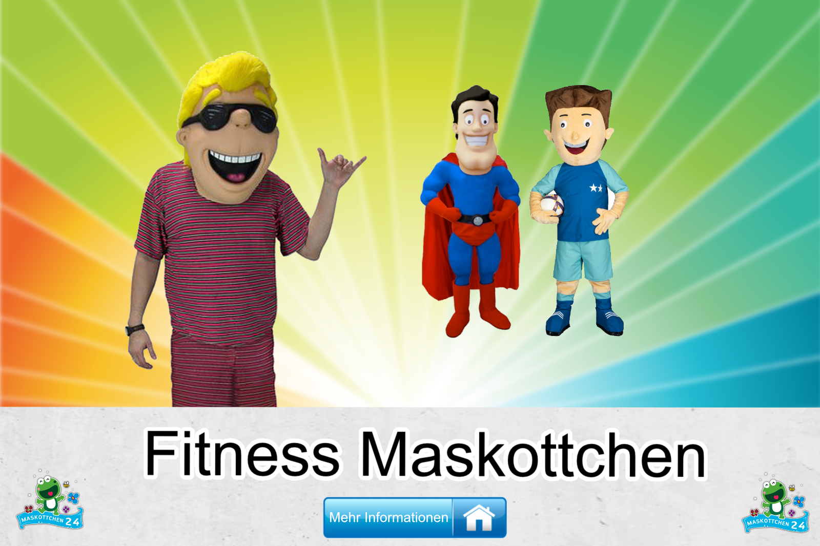 Fitness Kostüme Maskottchen Karneval Produktion Firma Bau