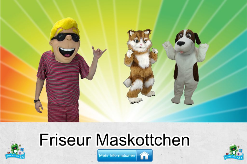 Friseur Kostüme Maskottchen Karneval Produktion Firma Bau