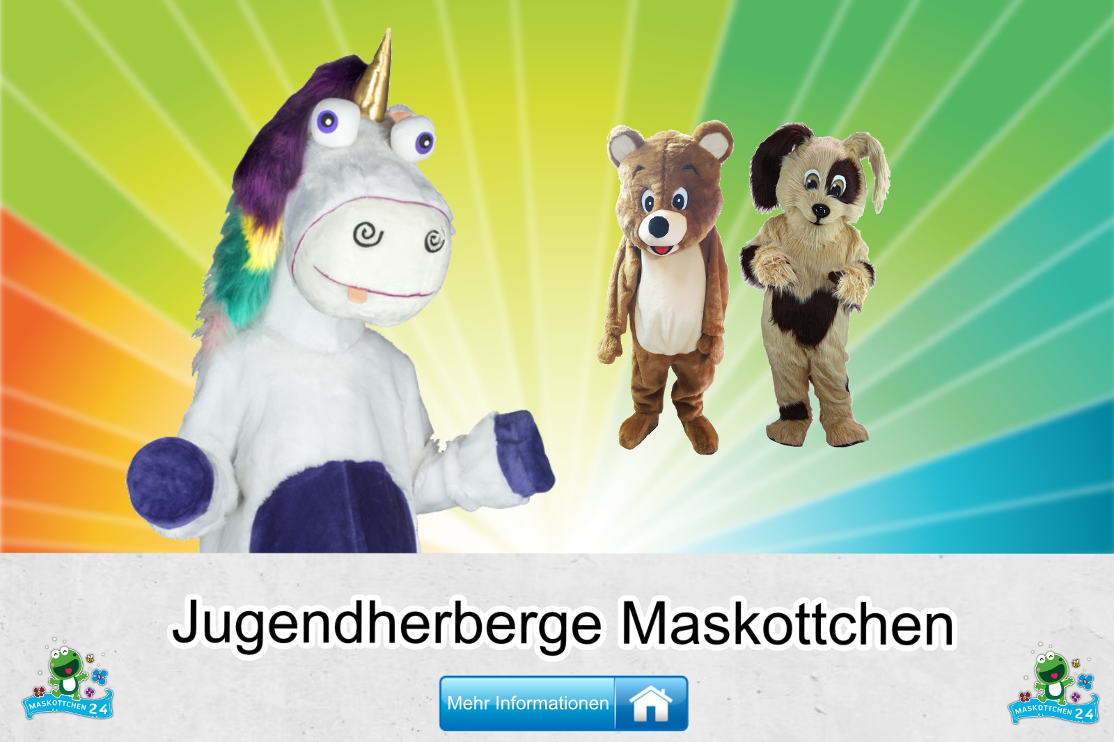 Jugendherbergen Kostüme Maskottchen Karneval Produktion Firma Bau