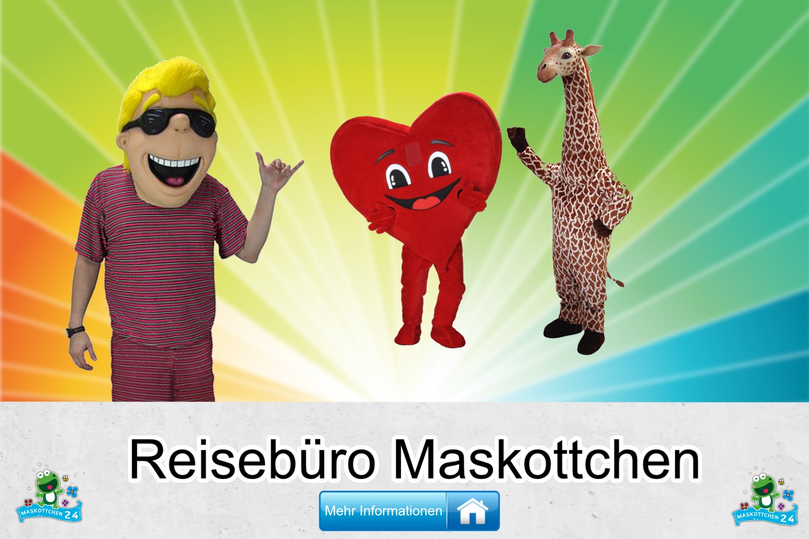 Reisebüro Kostüme Maskottchen Karneval Produktion Firma Bau