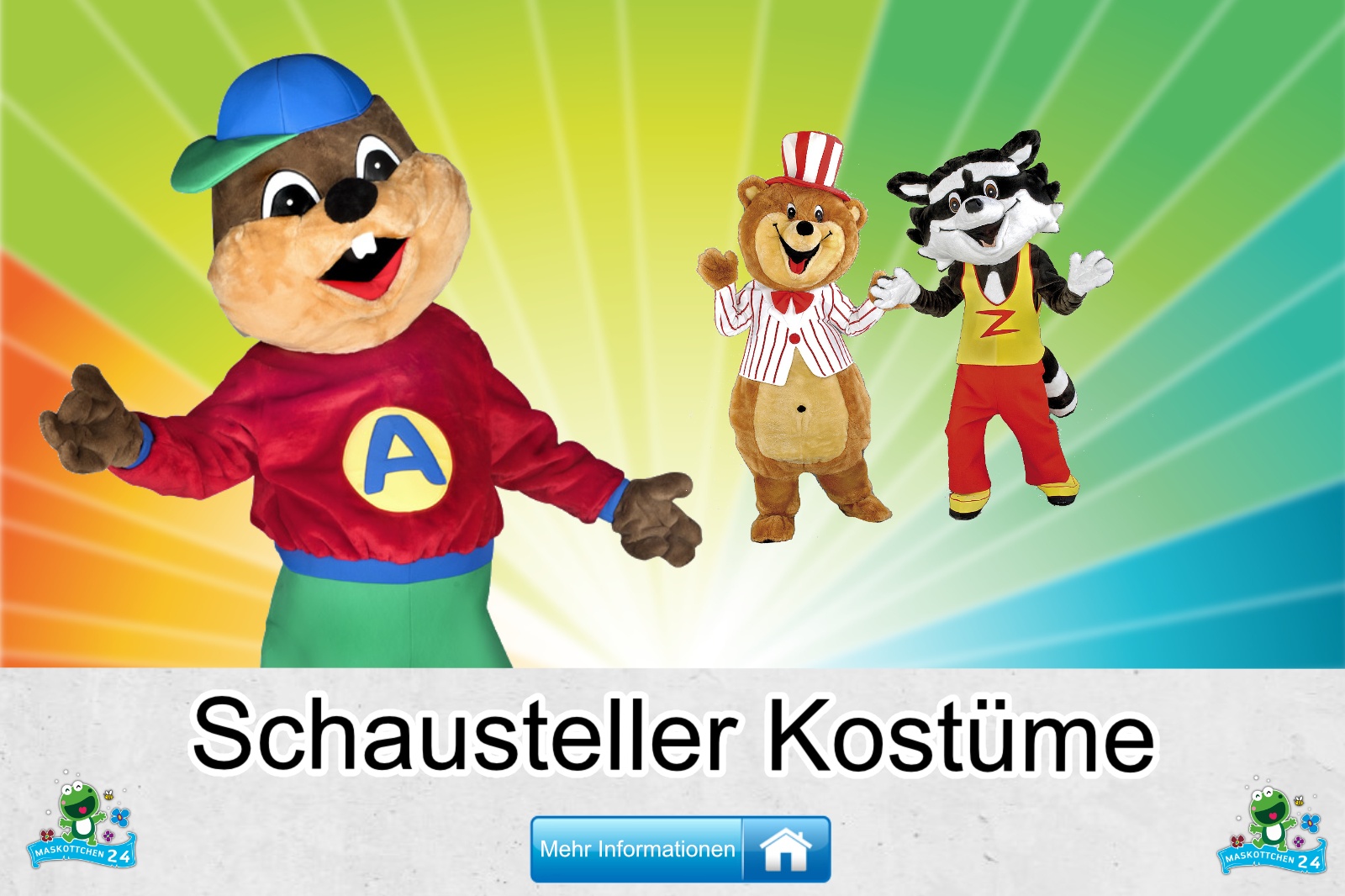 Schausteller Kostüme Maskottchen Karneval Produktion Firma Bau