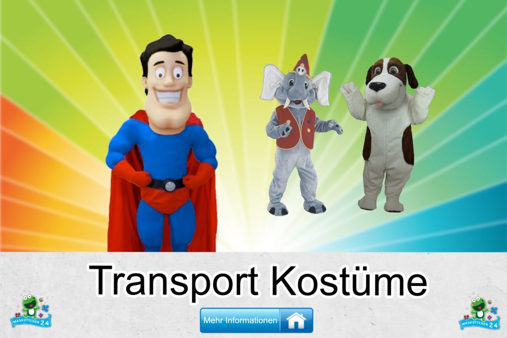 Transport Kostüme Maskottchen Karneval Produktion Firma Bau