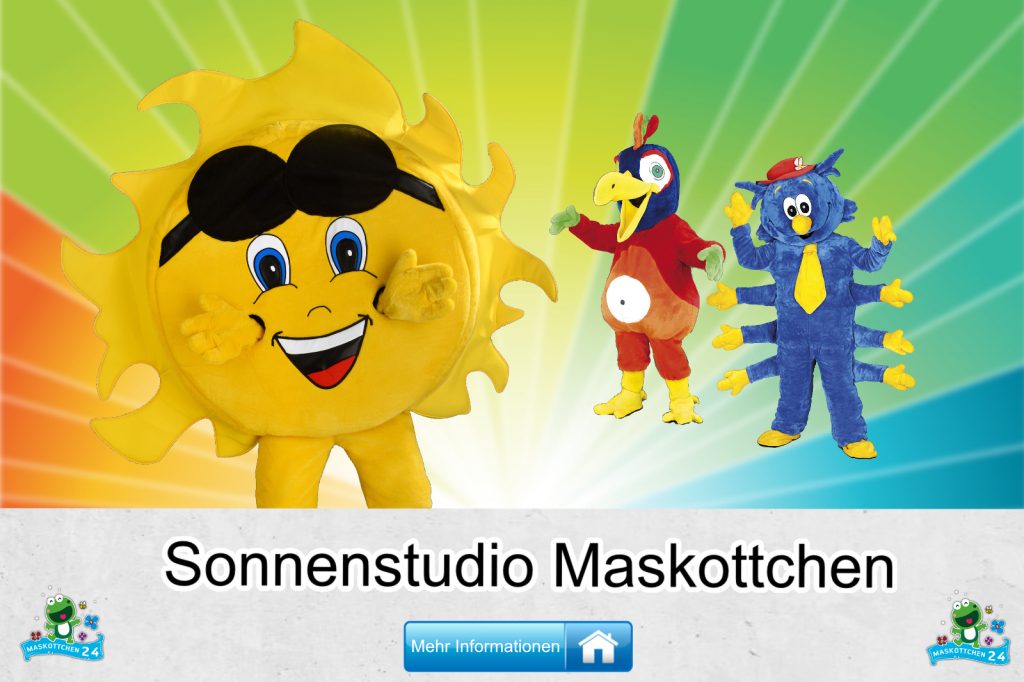 Sonnenstudio Kostüme Maskottchen Karneval Produktion Firma Bau