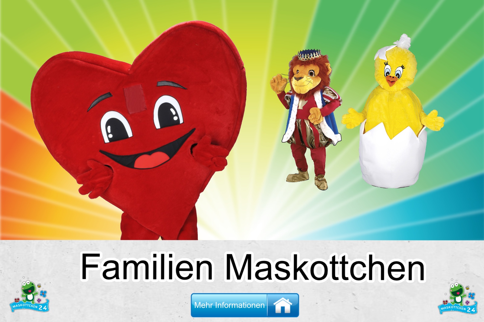 Familien-Kostueme-Maskottchen-Karneval-Produktion-Firma-Bau