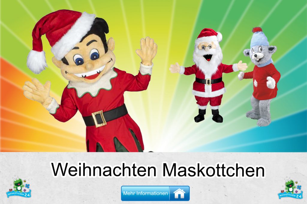 Weihnachten-Kostueme-Maskottchen-Karneval-Produktion-Firma-Bau