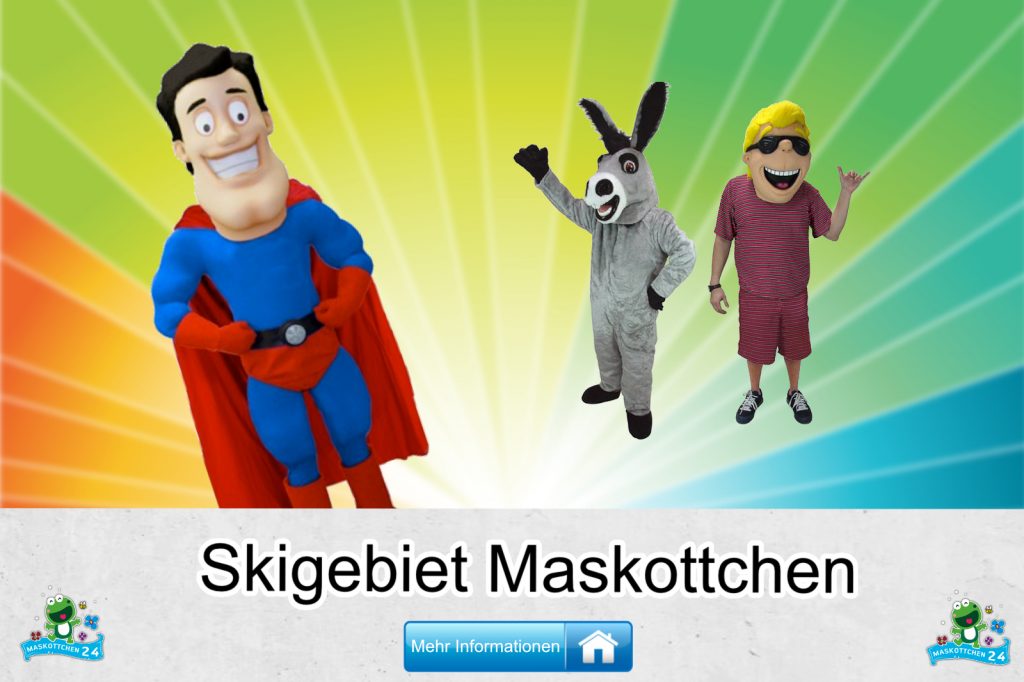 Skigebiet-Kostueme-Maskottchen-Karneval-Produktion-Firma-Bau